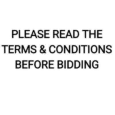 PLEASE READ THESE TERMS & AGREEMENT BEFORE BIDDING