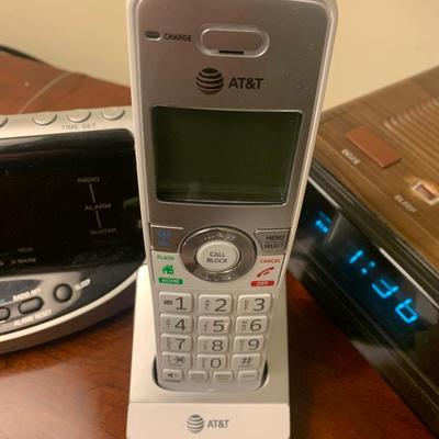 Two Clock Radios / One Cordless Phone