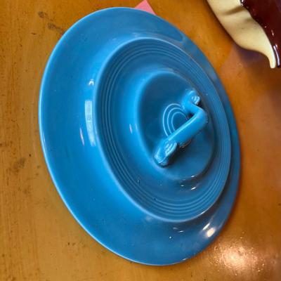 Vintage pottery  Harliquin Lid