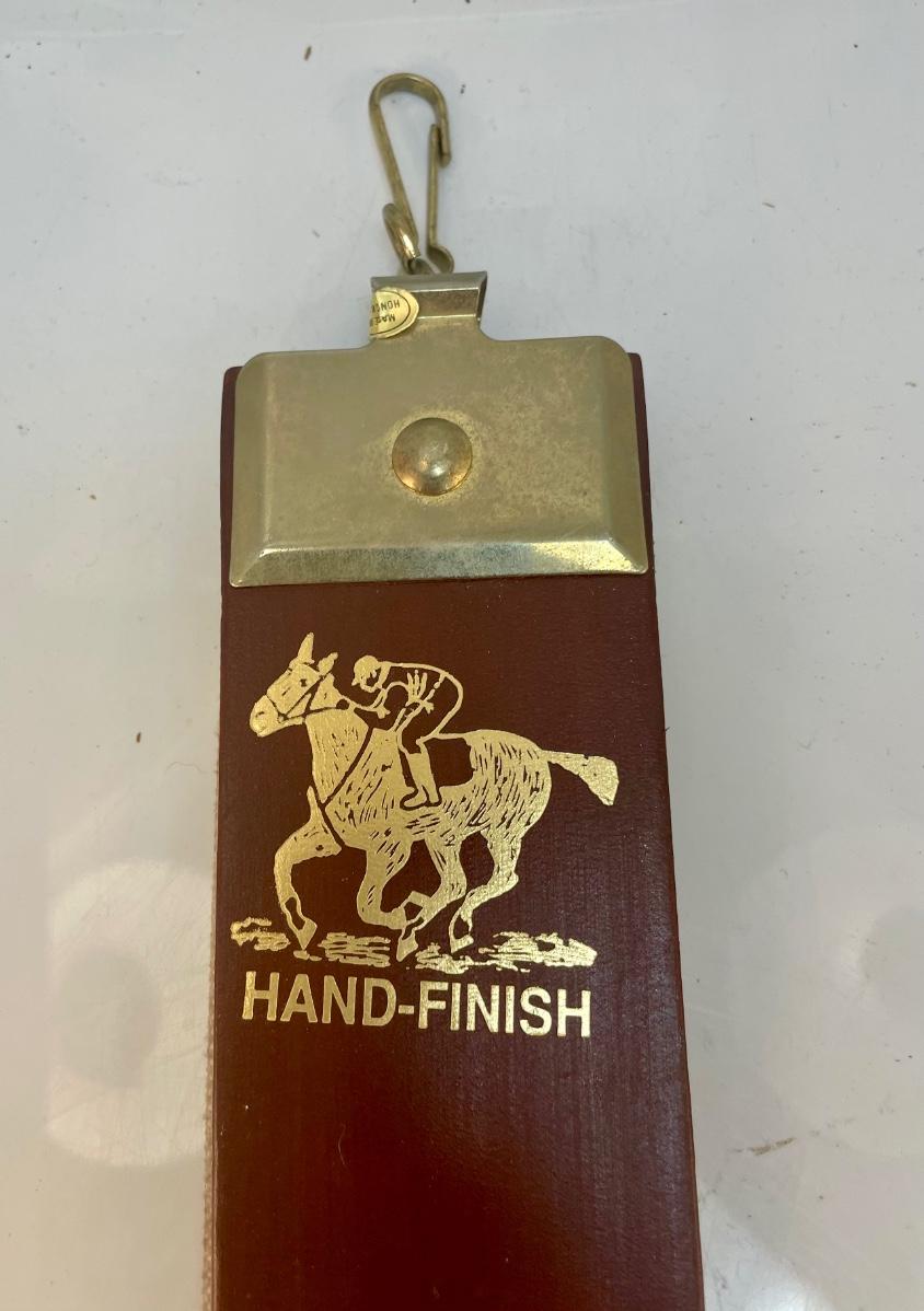 Illinois Razor Strop Co Chicago Hand Finish Leather Cowhide Razor Strap