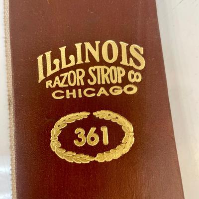 Illinois Razor Strop Co Chicago Hand Finish Leather Cowhide Razor Strap #361