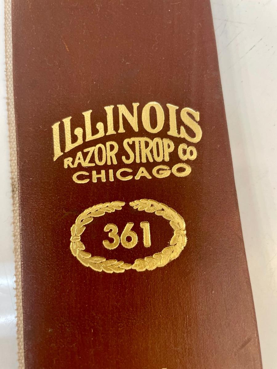 Illinois Razor Strop Co Chicago Hand Finish Leather Cowhide Razor Strap
