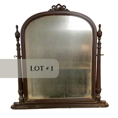 Lot 001 | Tilting Wood Mirror