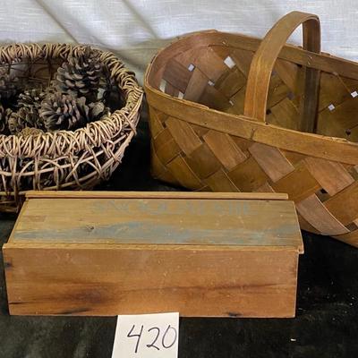Baskets and Box