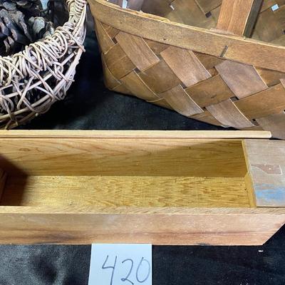 Baskets and Box