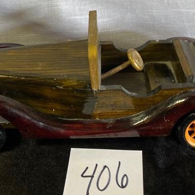 Vintage Wooden Car