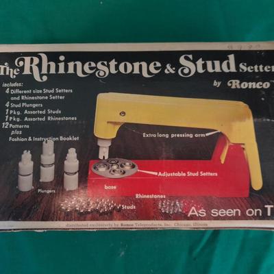 Vintage Ronco The Rhinestone & Stud Setter Bedazzler by Ronco