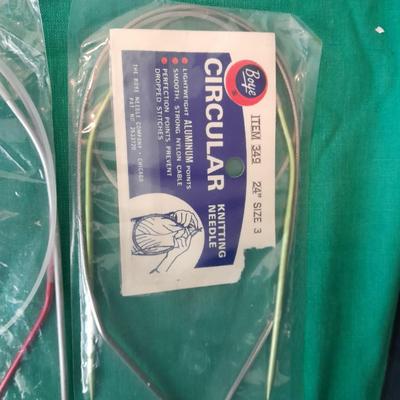 Boye Circular Knitting needles of various sizes