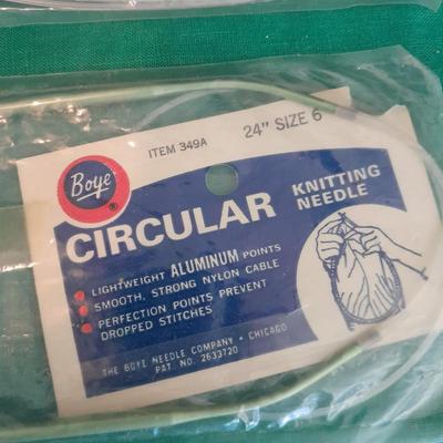 Boye Circular Knitting needles of various sizes