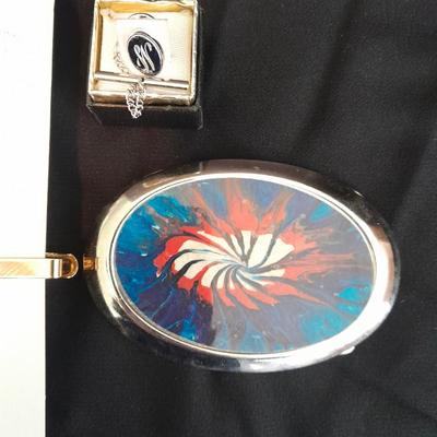 Hat pins / Lapels, The best things in life, Mopar, Pistols, and the America flag, belt buckle & more