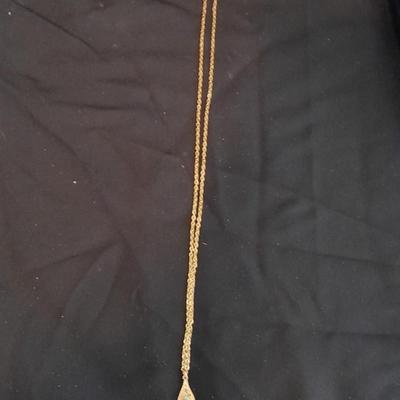 Two gold toned necklaces