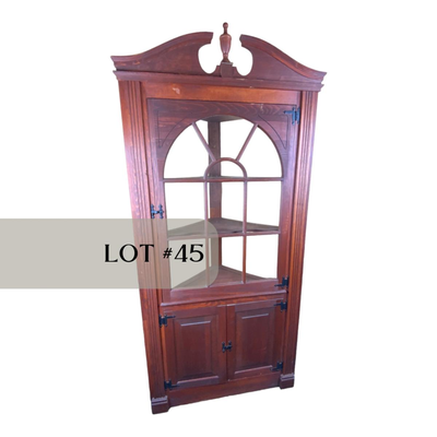 Lot 045 | Unfinished Corner Cabinet