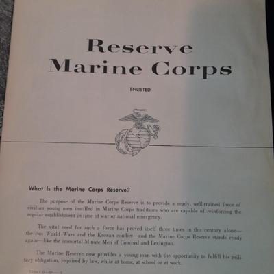 Vintage Military books and pamphlets 1964 Army, Navy, and Marine