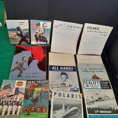 Vintage Military books and pamphlets 1964 Army, Navy, and Marine