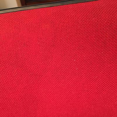 Red Office chair with wheels made in Denmark!