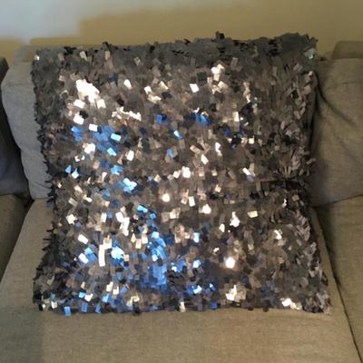 Shiny 'metallic' pillow