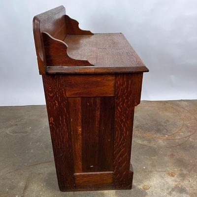 1315 Victorian 19th Century Oak Wash Stand Dry Sink