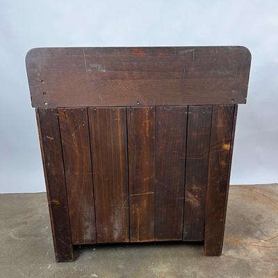 1315 Victorian 19th Century Oak Wash Stand Dry Sink