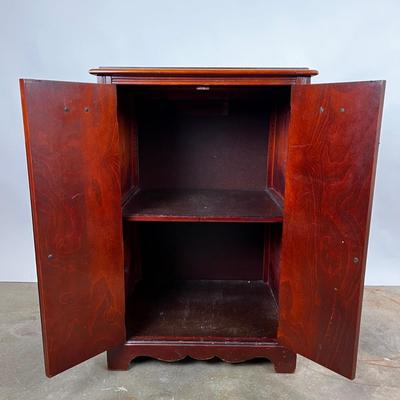 1316 Vintage Mahogany Music Cabinet
