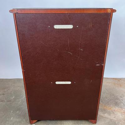 1316 Vintage Mahogany Music Cabinet