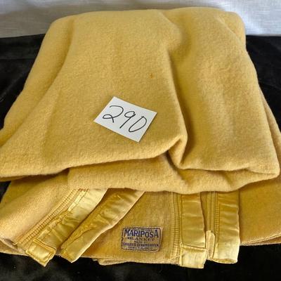 Vintage Mariposa Wool Blanket