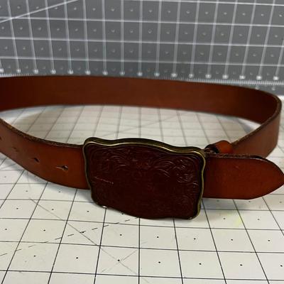 Polo Jeans Ralph Lauren Leather Belt and Buckle