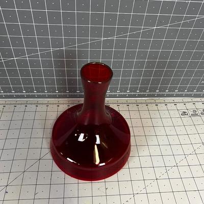 GORGEOUS Red Viking Glass Decanter 