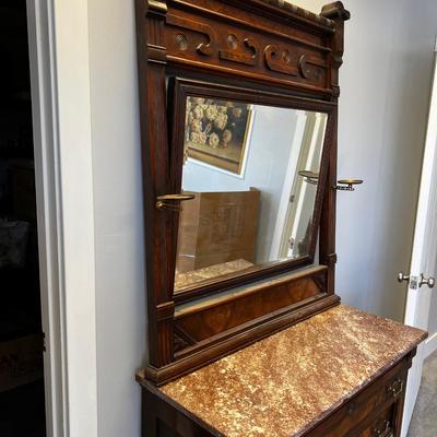 Antique Victorian Eastlake Dresser with Mirror