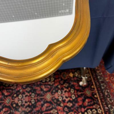 Wood Framed Gold Mirror