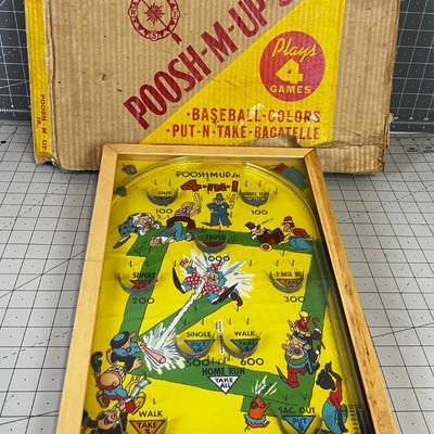 POOSH-M-UP Vintage Game with Box 