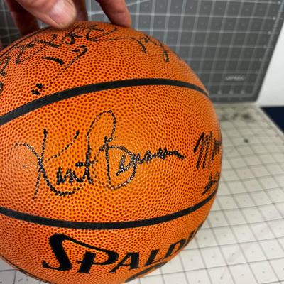 COOL! Signed Basket Ball by the JAZZ Including John Stockton, Griffith etc.