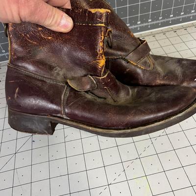 Vintage 1950's Leather Work Boots 
