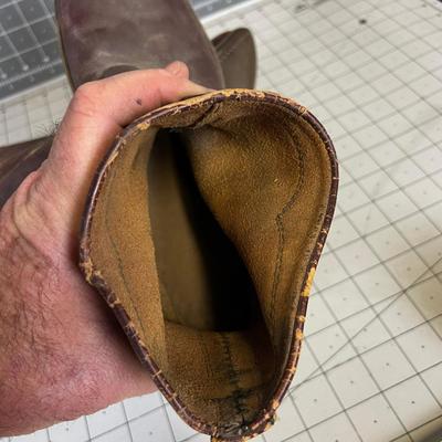 Vintage 1950's Leather Work Boots 