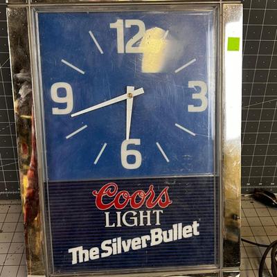 Coors Light Bar Clock 