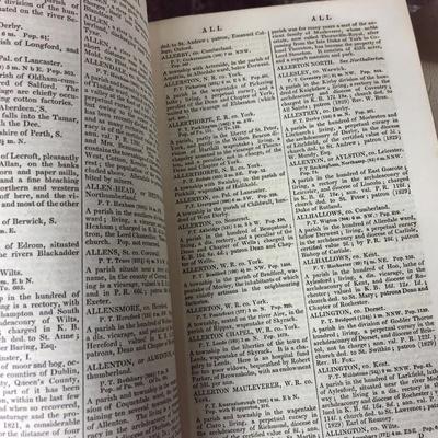 GORTON'S TOPOGRAPHICAL DICTIONARY of GREAT BRITAIN & IRELAND 3 volume set 1833