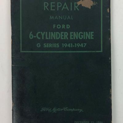 vintage FORD 6-CYLINDER ENGINE G SERIES 1941-1947 REPAIR MANUAL 