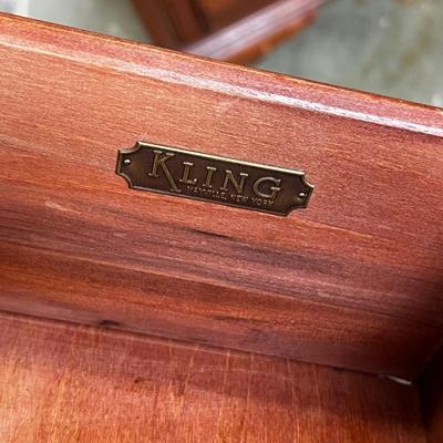 1317 Vintage Kling Factories 1960s Chippendale Cherry Dresser