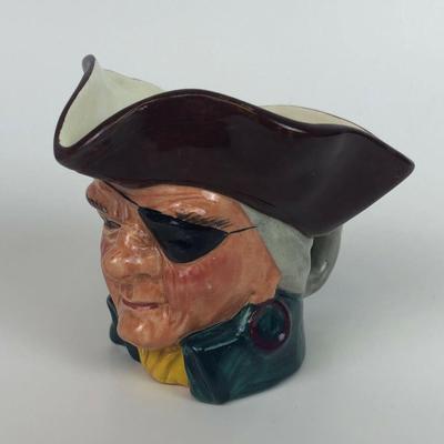 STERLING POTTERY ENGLISH CHARACTERS SERIES CAPT PATCH SMALL TOBY MUG 
