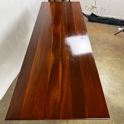 1319 Antique Country Style Trestle Table