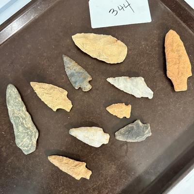 Indian Artifact Spearhead Arrowhead Lot