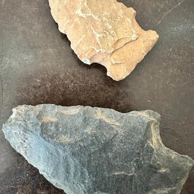 Indian Artifact Spearhead Arrowhead Lot