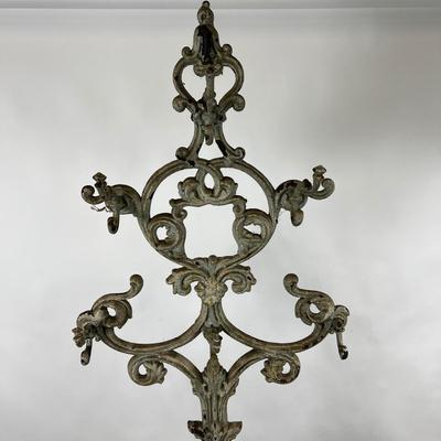 1320 Antique Victorian Colebrookdale Cast Iron Hall Tree