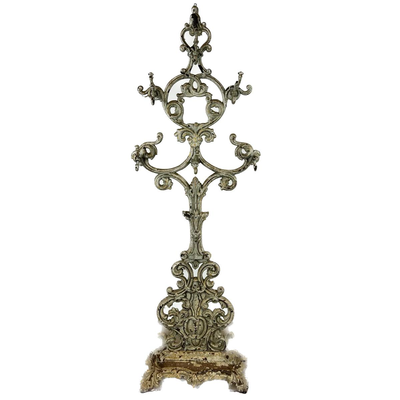 1320 Antique Victorian Colebrookdale Cast Iron Hall Tree
