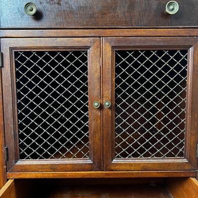 1322 Pair of Kindel French Regency Style Belvedere Nightstands