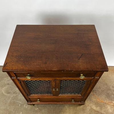 1322 Pair of Kindel French Regency Style Belvedere Nightstands