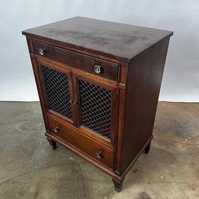 1322 Pair of Kindel French Regency Style Belvedere Nightstands