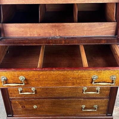 1323 Antique Kindel French Regency Style Belvedere Dresser
