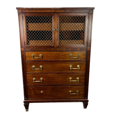 1323 Antique Kindel French Regency Style Belvedere Dresser