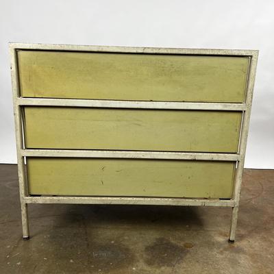 1324 Mid Century Modern Herman Miller Steel Frame Laminated Dresser