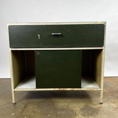 1325 Mid Century Modern Herman Miller Steel Frame Laminated Dresser Cabinet